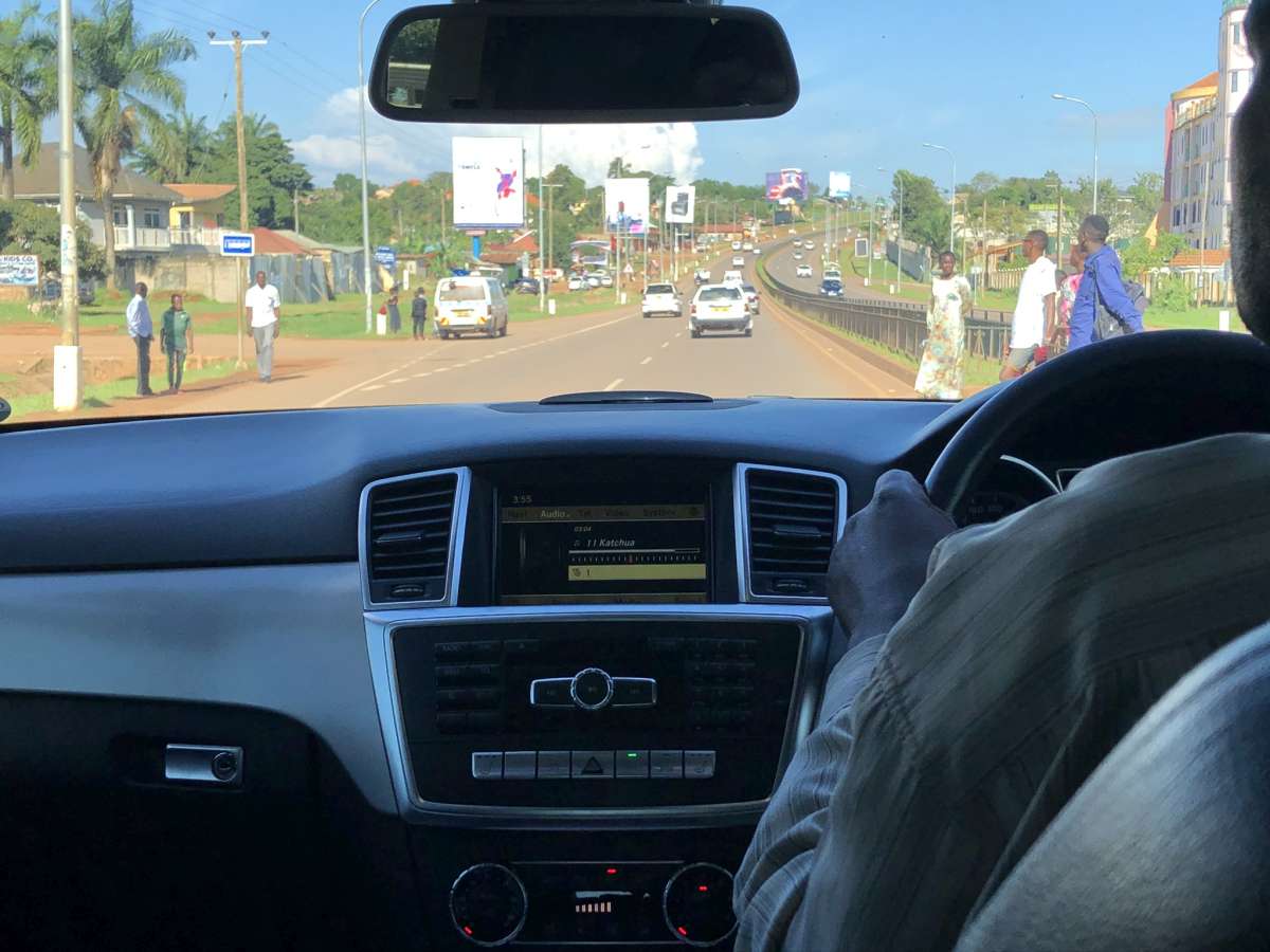 Car Drive from Entebbe to Kampala