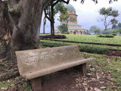 Park at the Bahai Temple in Kampala
