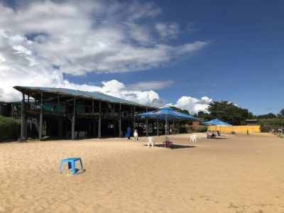 Beach bar Spennah Beach Entebbe on Lake Victoria