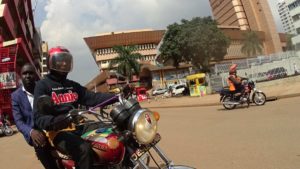 Boda Boda Kampala Motorradtaxi