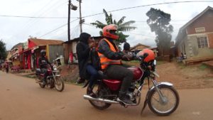 Boda Boda Motorrad Taxi Kampala Uganda