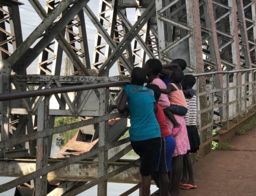 On the way in Jinja: Walk along the banks of the Nile and the Nile Bridge